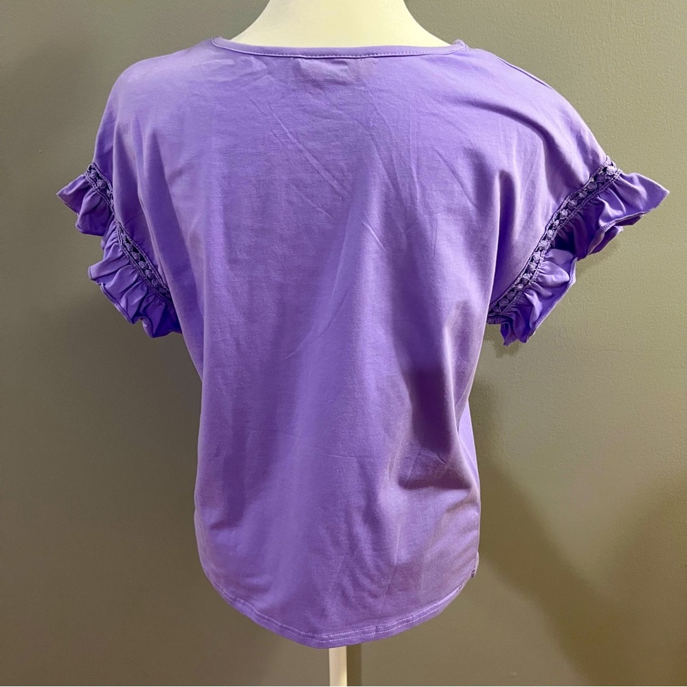SHEIN | Ruffle Sleeve Top - Picture 5 of 7